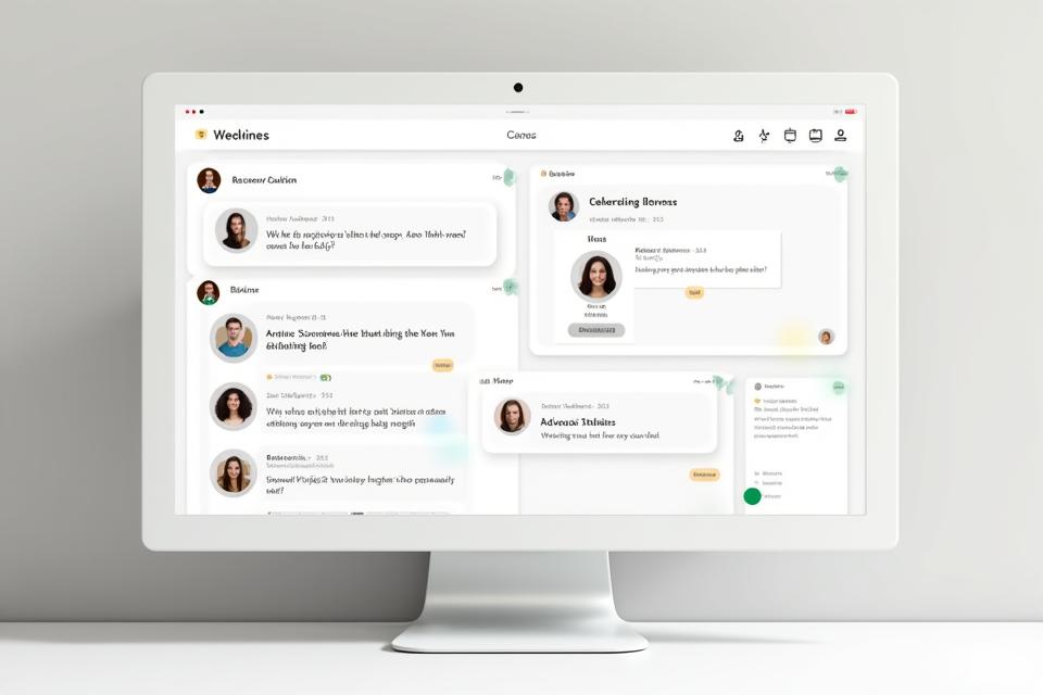 Screenshot of an online wellness forum interface, showing various discussion topics and active user profiles, conveying engagement and support.