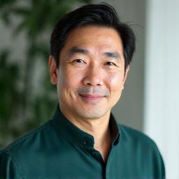 Dr. Kevin Park, an integrative health physician with a thoughtful, trustworthy expression, suggesting deep medical knowledge.